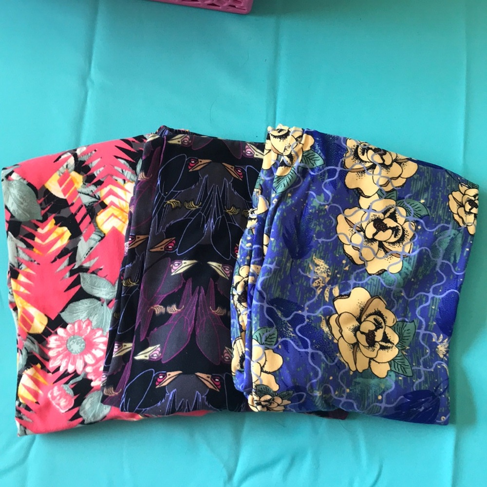 NWOT! Lula Roe Leggings OS Set#12